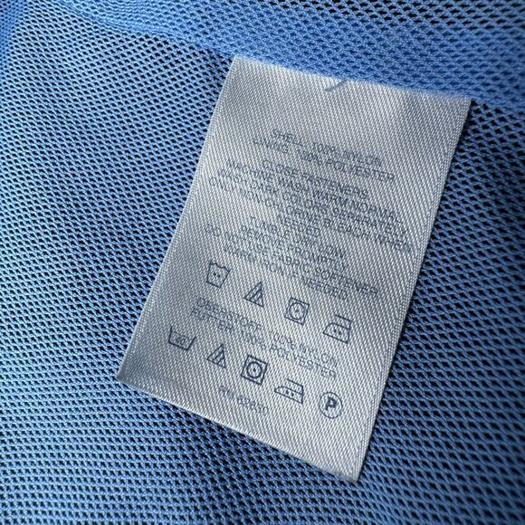 Lands End Womens 3X Navy Blue Full Zip Jacket Packable Hood Nylon Mesh Lining - Picture 15 of 16